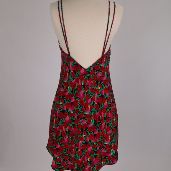 ❄ Vtg Victoria's Secret Floral Lace Babydoll Nightgown Negligee Slip Nightie M - Picture 7 of 8